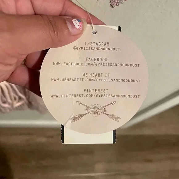 Gypsies & Moondust sparkly‎ blouse size Small - Picture 4 of 6